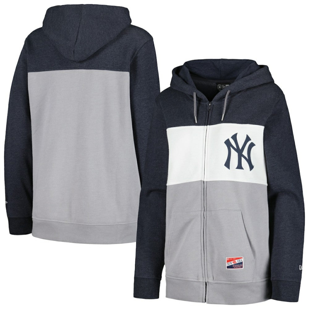 New York Yankees New Era Women's Color Block Full-Zip Hoodie Jacket | MLB Near me