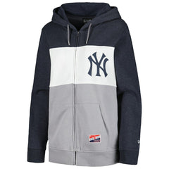 New York Yankees New Era Women's Color Block Full-Zip Hoodie Jacket | MLB Near me