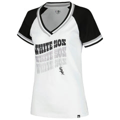 Chicago White Sox New Era Women's Jersey Double Binding Raglan V-Neck T-Shirt | MLB Near me