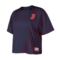 Boston Red Sox New Era Women's Boxy Pinstripe T-Shirt | MLB Near me