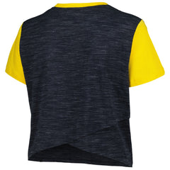 Milwaukee Brewers New Era Women's Plus Size Crossover Back Cropped T-Shirt | MLB On Sale