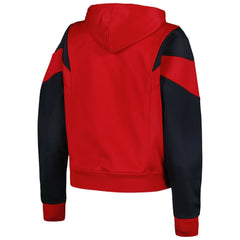 St. Louis Cardinals New Era Women's Color Block Fleece Quarter-Zip Hoodie | MLB US