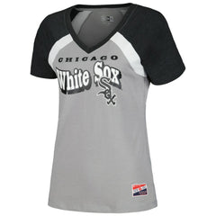 Chicago White Sox New Era Women's Heathered Raglan V-Neck T-Shirt | MLB Online