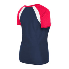Los Angeles Angels New Era Women's Heathered Raglan V-Neck T-Shirt | MLB Discount