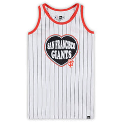 San Francisco Giants New Era Girls Youth Pinstripe Tank Top | MLB On Sale