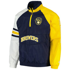 Milwaukee Brewers Starter Elite Raglan Half-Zip Jacket | MLB Discount