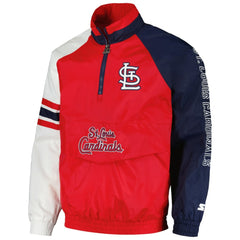 St. Louis Cardinals Starter Elite Raglan Half-Zip Jacket | MLB US