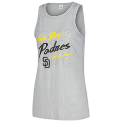 San Diego Padres Soft as a Grape Women's Gauze High Neck Tank Top | MLB Outlet