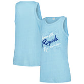 Kansas City Royals Soft as a Grape Women's Gauze High Neck Tank Top | MLB New