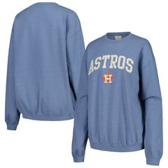 Houston Astros Soft as a Grape Women's Pigment Dye Pullover Sweatshirt | MLB Sale