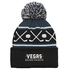 Vegas Golden Knights Preschool Faceoff Cuffed Knit Hat with Pom Online