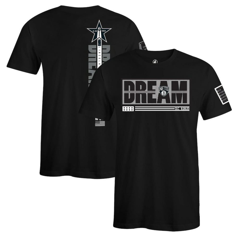 Brooklyn Nets FISLL x Black History Collection Unisex T-Shirt - Black outlet On Sale