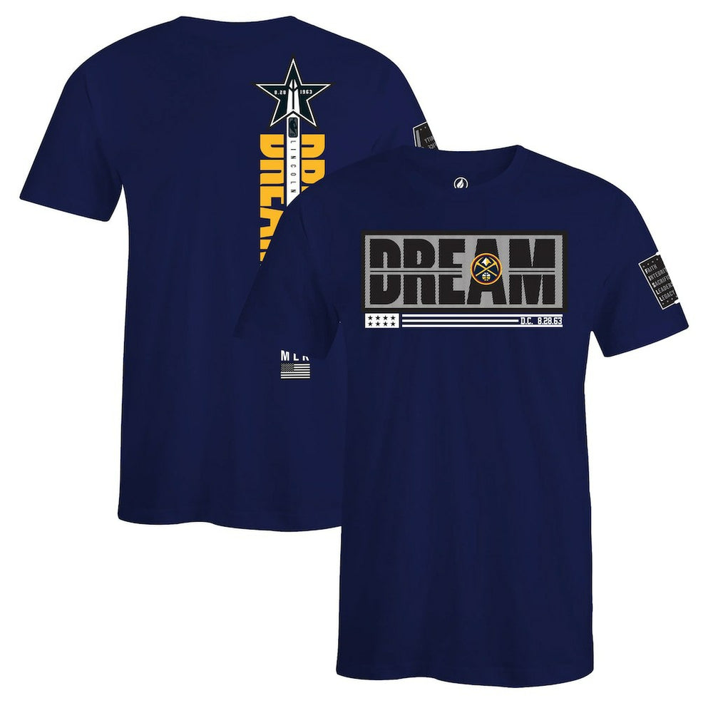 Denver Nuggets FISLL x Black History Collection Unisex T-Shirt - Blue sale On Sale