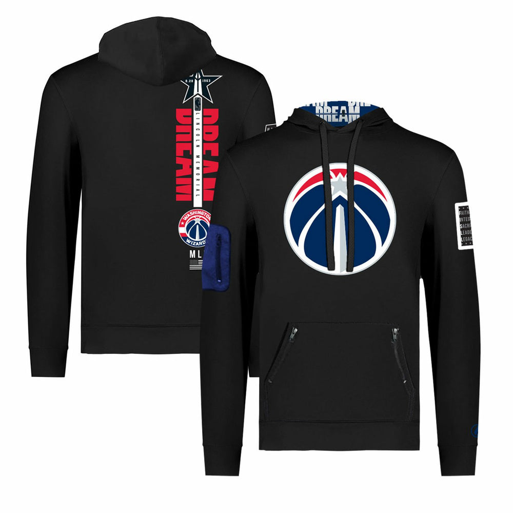 Washington Wizards FISLL x Black History Collection Unisex Pullover Hoodie - Black for sale Discount