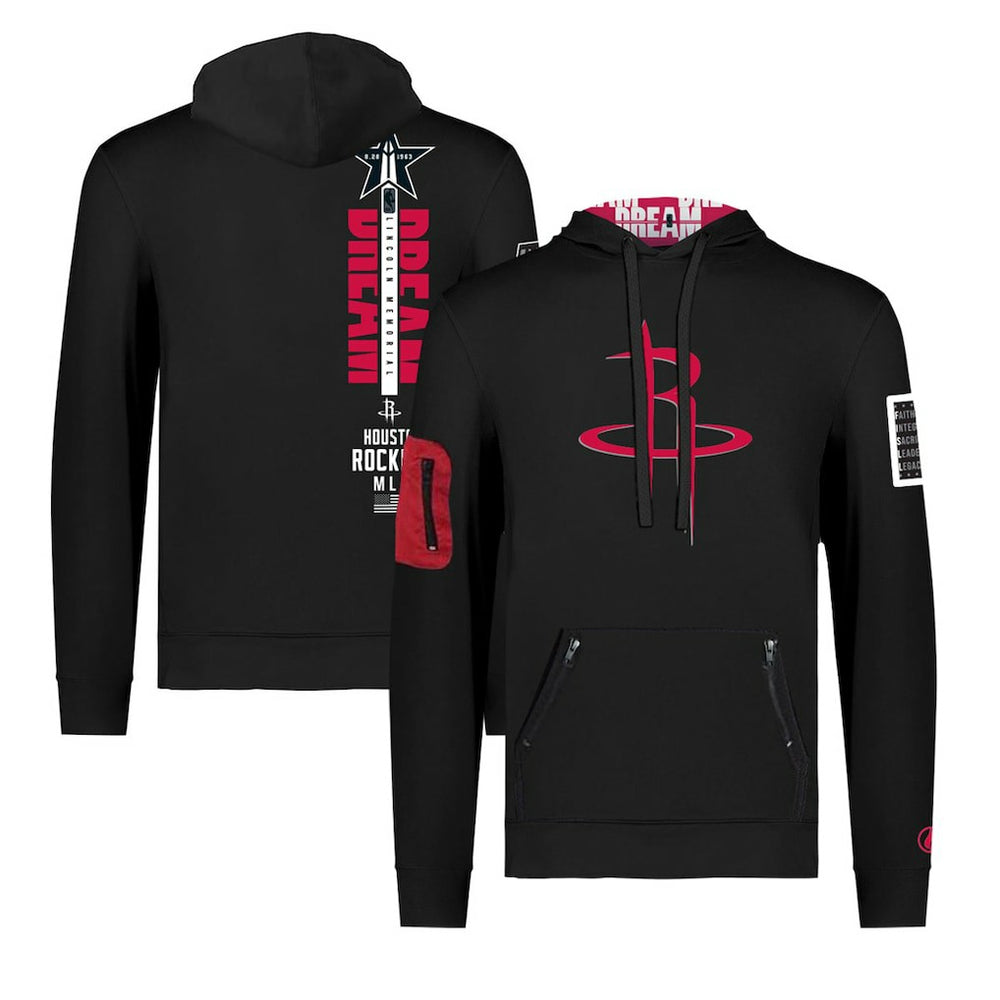 Houston Rockets FISLL x Black History Collection Unisex Pullover Hoodie - Black sale Online