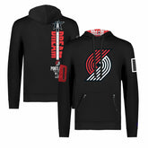 Portland Trail Blazers FISLL x Black History Collection Unisex Pullover Hoodie - Black discount On Sale