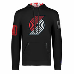 Portland Trail Blazers FISLL x Black History Collection Unisex Pullover Hoodie - Black discount On Sale