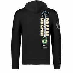 Milwaukee Bucks FISLL x Black History Collection Unisex Pullover Hoodie - Black outlet For Sale