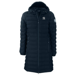 New York Yankees Cutter & Buck Women's Mission Ridge Repreve Eco Insulated Full-Zip Long Puffer Jacket | MLB Sale
