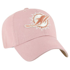 Miami Dolphins 47 brand '47 Women's Ballpark Cheer Dusty Rose Clean Up Adjustable Hat