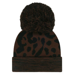 Las Vegas Raiders 47 brand '47 Women's Cacao Cuffed Knit Hat with Pom
