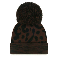 Jacksonville Jaguars 47 brand '47 Women's Cacao Cuffed Knit Hat with Pom