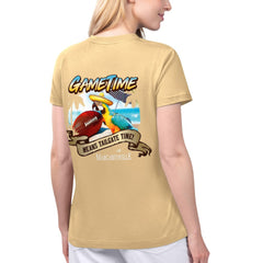 New Orleans Saints Margaritaville Women's Game Time V-Neck T-Shirt