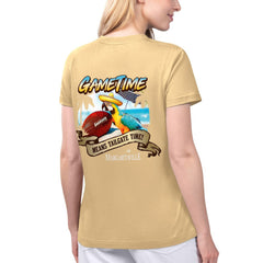 Kansas City Chiefs Margaritaville Women's Game Time V-Neck T-Shirt