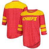 Kansas City Chiefs Starter Women's Fullback Tri-Blend 3/4-Sleeve T-Shirt