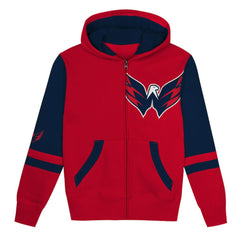 Washington Capitals Preschool Face Off Full-Zip Hoodie On Sale