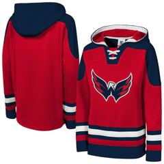 Washington Capitals Youth Ageless Must Have Home V-Neck Pullover Hoodie Discount