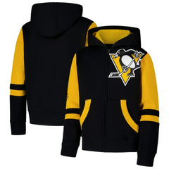 Pittsburgh Penguins Youth Face Off Full-Zip Hoodie For Sale