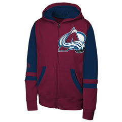 Colorado Avalanche Youth Face Off Full-Zip Hoodie Discount