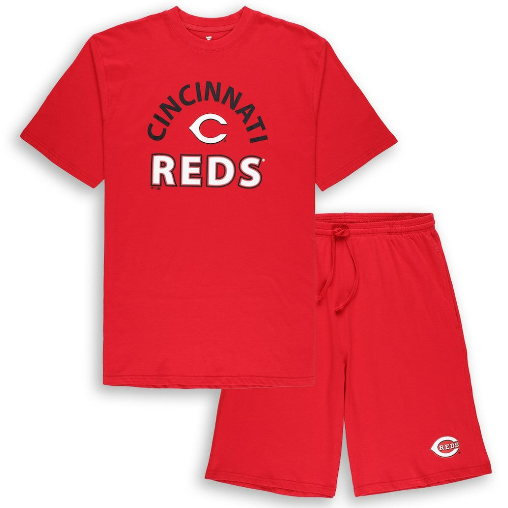 Cincinnati Reds Profile Big & Tall T-Shirt & Shorts Combo Set | MLB Online