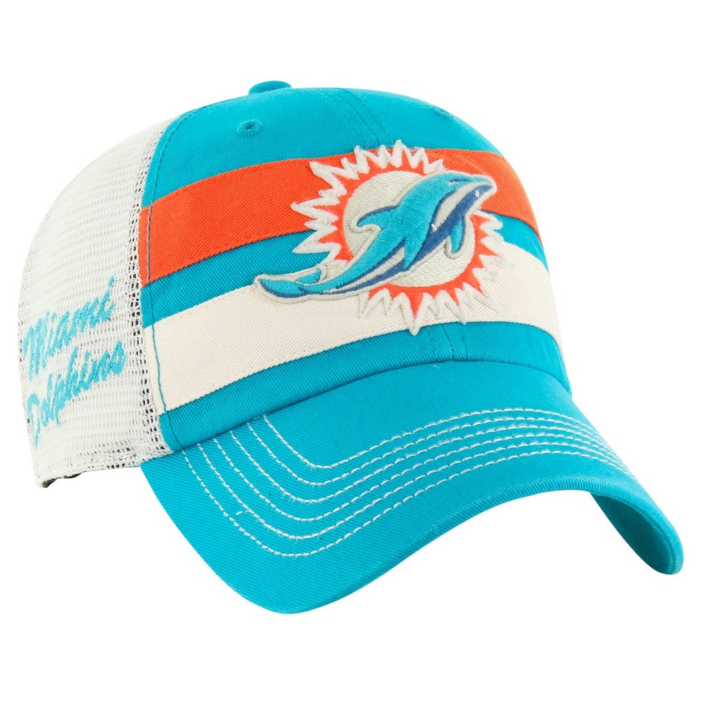 Miami Dolphins 47 brand '47 Clubhouse Boon Clean-Up Trucker Adjustable Hat