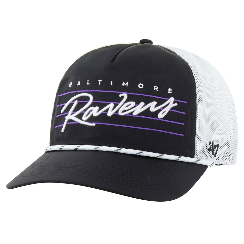 Baltimore Ravens 47 brand '47 Downburst Relaxed Hitch Trucker Adjustable Hat