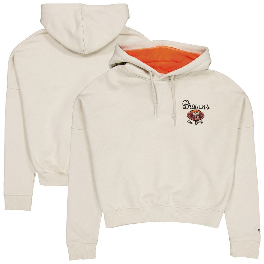 Cleveland Browns New Era Women's 3rd Down Historic Pullover Hoodie