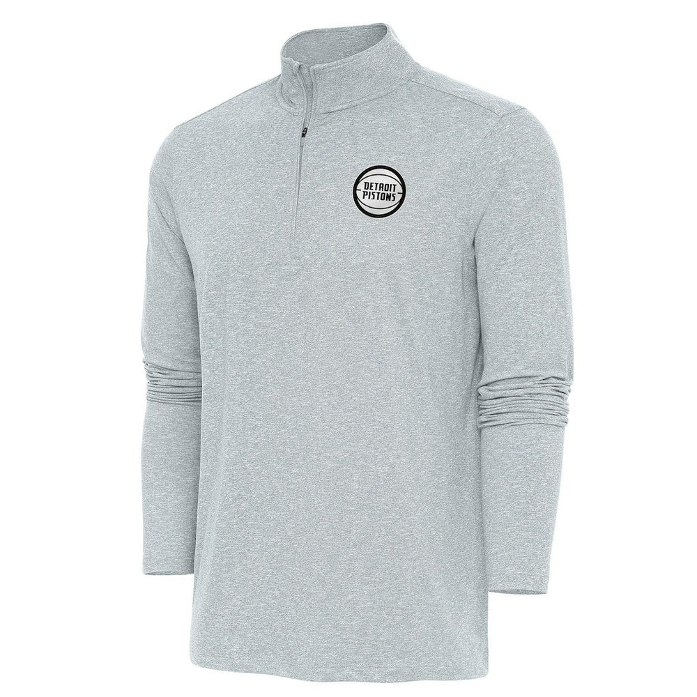 Detroit Pistons Antigua Metallic Logo Hunk Quarter-Zip Pullover sale Online