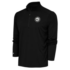 Philadelphia 76ers Antigua Metallic Logo Tribute Quarter-Zip Pullover On Sale