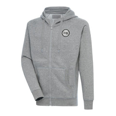 Detroit Pistons Antigua Metallic Logo Victory Raglan Full-Zip Hoodie sale Discount