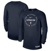 Washington Wizards 2024/25 Legend On-Court Practice Long Sleeve T-Shirt New