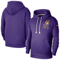 Los Angeles Lakers Courtside Standard Issue Premium Performance Pullover Hoodie For Sale