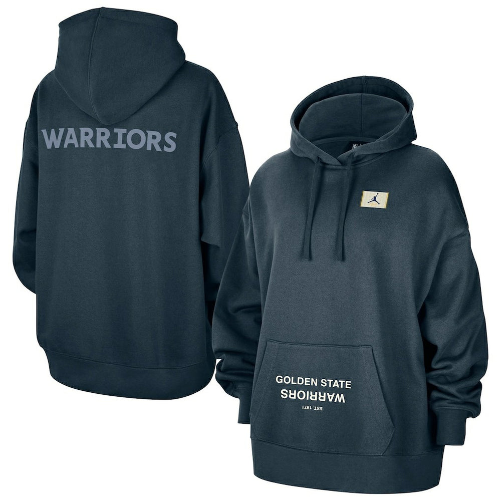 Golden State Warriors Jordan Brand Women's Courtside Statement Edition Oversize Pullover Hoodie sale For Sale