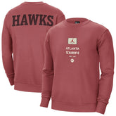 Atlanta Hawks Jordan Brand Courtside Statement Edition Heavyweight Pullover Sweatshirt For Sale