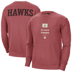 Atlanta Hawks Jordan Brand Courtside Statement Edition Heavyweight Pullover Sweatshirt For Sale