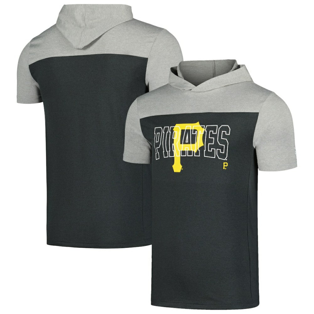 Pittsburgh Pirates New Era Active Brushed Hoodie T-Shirt | MLB Sale