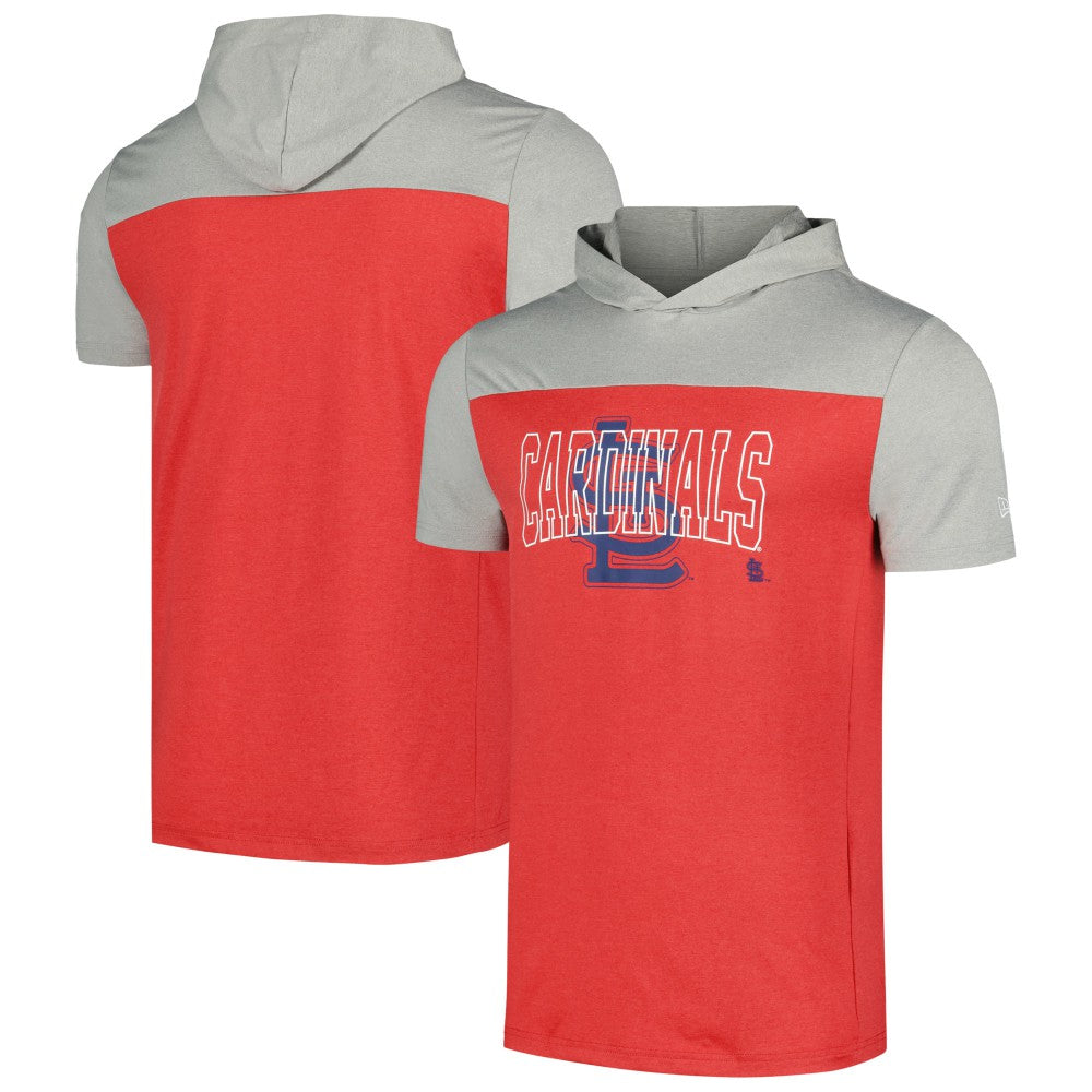 St. Louis Cardinals New Era Active Brushed Hoodie T-Shirt | MLB Outlet