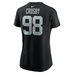Las Vegas Raiders Nike Maxx Crosby Women's Player Name & Number T-Shirt