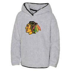 Chicago Blackhawks Girls Youth Ultimate Teddy Fleece Pullover Hoodie For Sale