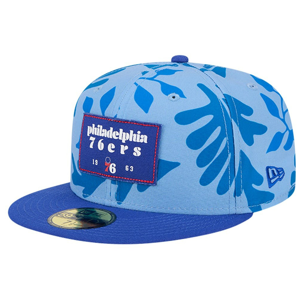 Philadelphia 76ers Palm Fronds 2-Tone 59FIFTY Fitted Hat On Sale